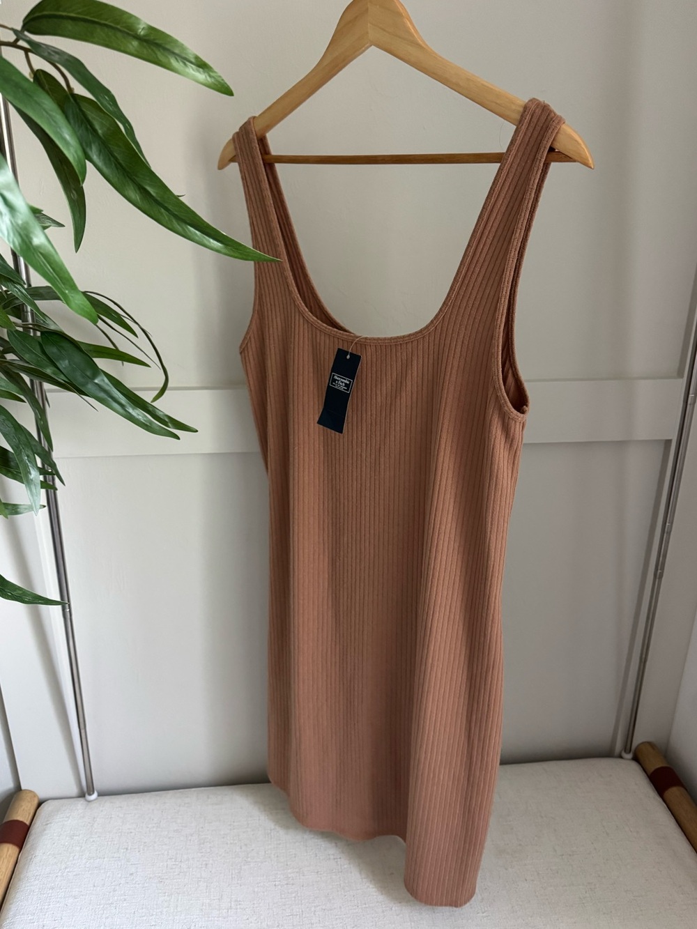 Abercrombie & Fitch Ribbed Knit Tank Dress Medium